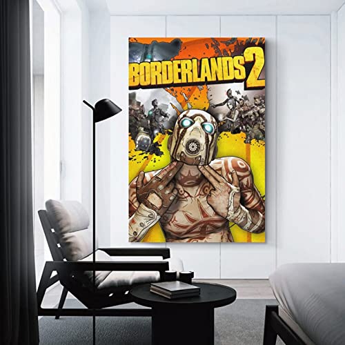Borderlands - Póster de 2 juegos para decoración de dormitorio familiar moderna para familiares y amigos, 50 x 75 cm
