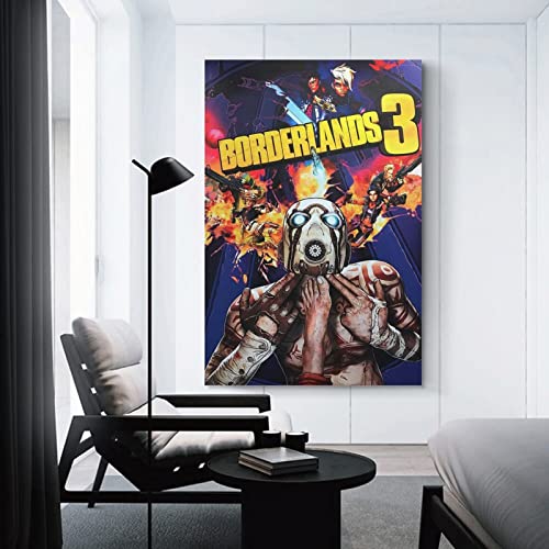 Borderlands - Póster de 3 juegos para decoración de dormitorio familiar (50 x 75 cm)