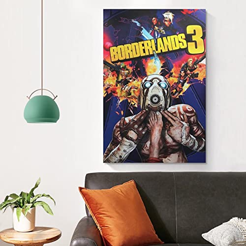 Borderlands - Póster de 3 juegos para decoración de dormitorio familiar (50 x 75 cm)