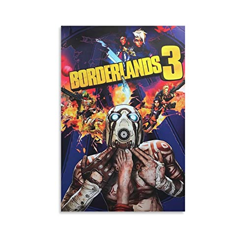 Borderlands - Póster de 3 juegos para decoración de dormitorio familiar (50 x 75 cm)