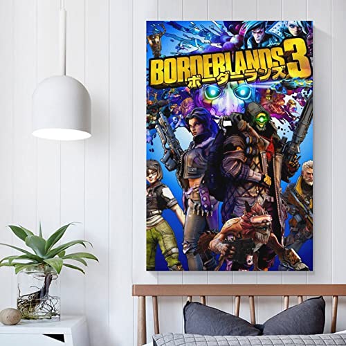 Borderlands - Póster de 3 juegos para decoración de dormitorio familiar moderna para familiares y amigos, 40 x 60 cm