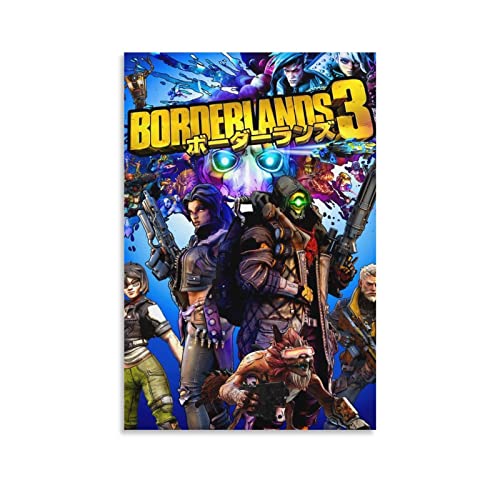 Borderlands - Póster de 3 juegos para decoración de dormitorio familiar moderna para familiares y amigos, 40 x 60 cm