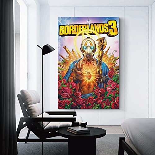 Borderlands - Póster de 3 juegos para decoración de la pared, para dormitorio, decoración de pared, regalos de decoración para hombres y mujeres, póster e impresiones de 24 x 36 pulgadas (60 x 90 cm)