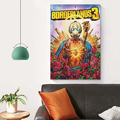 Borderlands - Póster de 3 juegos para decoración de la pared, para dormitorio, decoración de pared, regalos de decoración para hombres y mujeres, póster e impresiones de 24 x 36 pulgadas (60 x 90 cm)