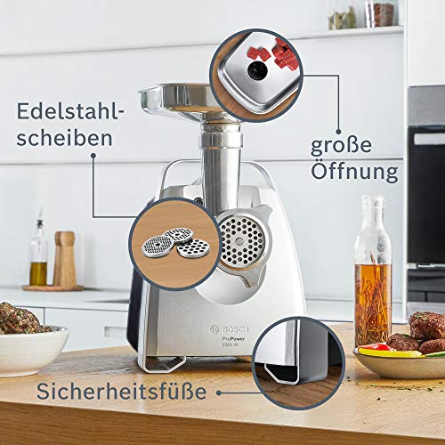 Bosch Hogar MFW68660 1, 2200 W, 4.3 litros, 50 Decibelios, Edelstahl, negro [Exclusiva Amazon]