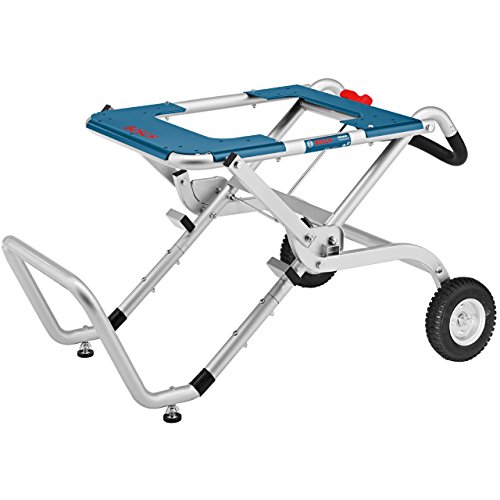 Bosch Professional GTA 60 W - Mesa de transporte para sierra de mesa ( larg.1,20 m x alt. 0,62 m, neumáticos, plegable)