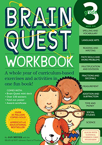 BRAIN QUEST WORKBK GRADE 3