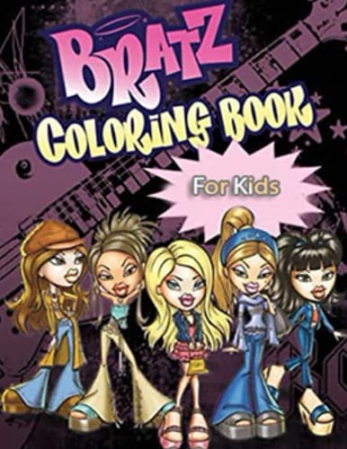 Bratz coloring book: 50+ coloring pages in total, on single side pages, with a variety of Bratz movie characters and scenes.