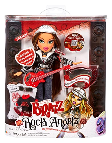 Bratz Rock Angelz Muñeca de Moda de edición Especial 20 Yasmin-Incluye Guitarra, Ropa, Accesorios, póster y más-Reedición Favorita de los Fans-Coleccionable-Edad: 7+ años, Color (577799)