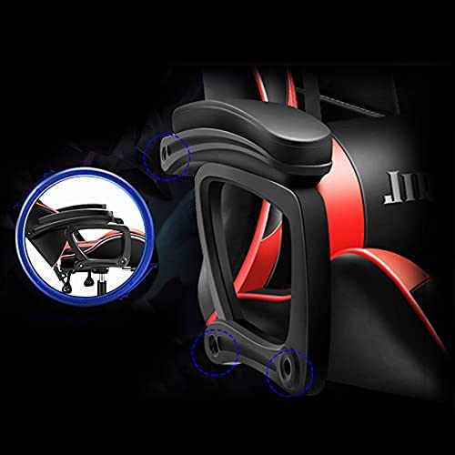BRAVO HOME - Silla para videojuegos de escritorio – Silla de oficina para gamer – Silla ergonómica con reposacabezas – Cojín lumbar – Respaldo alto (Negro)