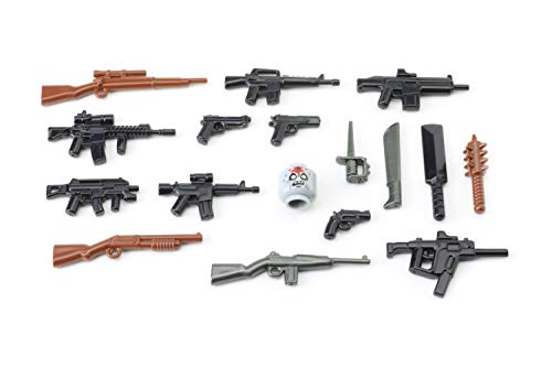 BrickArms Zombie Defensa Pack 2016, Set De Armas Custom armas para figuras LEGO