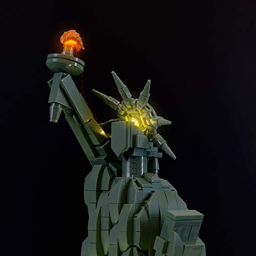 BRIKSMAX Kit de Iluminación Led para Architecture Estatua de la Libertad-Compatible con Ladrillos de Construcción Lego Modelo 21042, Juego de Legos no Incluido