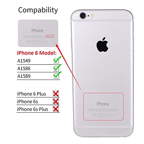 Brinonac Pantalla para iPhone 6, 4.7" Táctil LCD de Repuesto Ensamblaje de Marco Digitalizador con Herramienta de reparación y Protector de Pantalla (Negro)