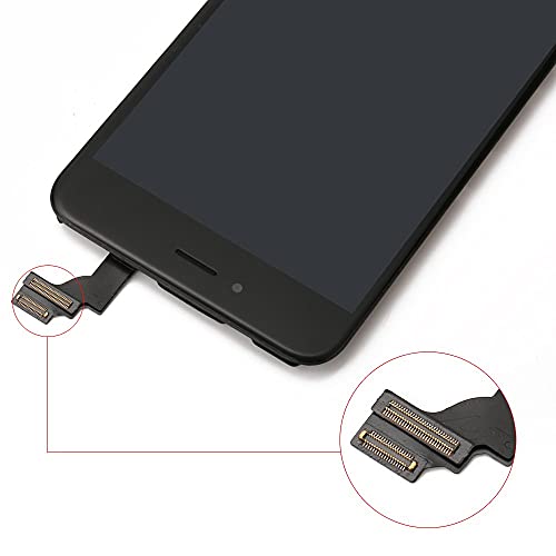 Brinonac Pantalla para iPhone 6, 4.7" Táctil LCD de Repuesto Ensamblaje de Marco Digitalizador con Herramienta de reparación y Protector de Pantalla (Negro)