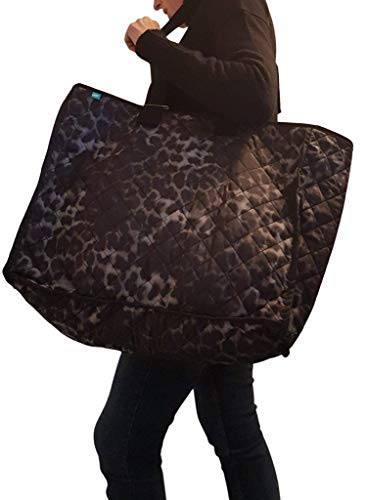 Brissa España. Bolsa Tela Compra Grande. Tote Bag. Eco Tela Acolchada XXL. Reutilizable, Lavable y Gran Capacidad. Uso Supermercado, Libros, Viajes, Shopping, Bebé. Hecho en España. (Animal Print)