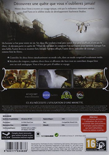 Brothers: a tale of two sons - limited édition [carte de téléchargement] [Importación Francesa]