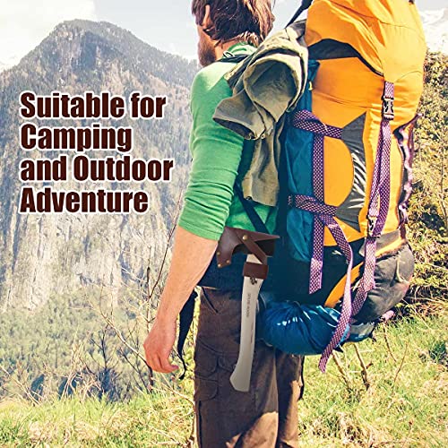 Brynnl - Funda para Hacha con Presilla para cinturón, Funda de Cuero Ajustable para Hacha con Soporte para cinturón para Hacha de Martillo, Regalo de Trabajo al Aire Libre para Carpintero leñador