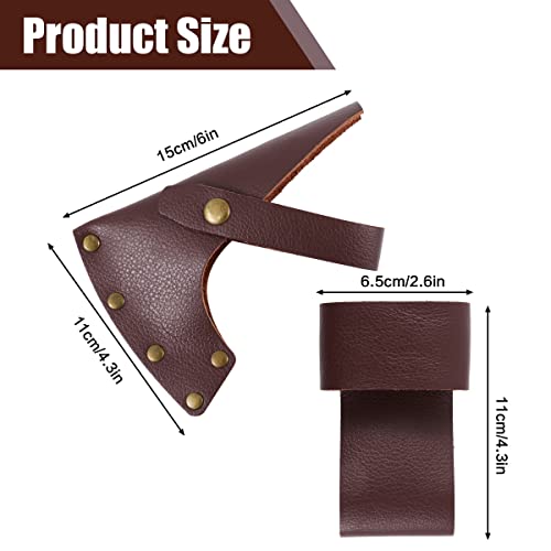 Brynnl - Funda para Hacha con Presilla para cinturón, Funda de Cuero Ajustable para Hacha con Soporte para cinturón para Hacha de Martillo, Regalo de Trabajo al Aire Libre para Carpintero leñador