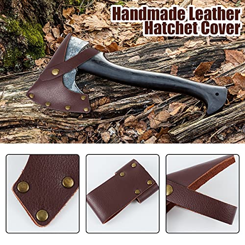 Brynnl - Funda para Hacha con Presilla para cinturón, Funda de Cuero Ajustable para Hacha con Soporte para cinturón para Hacha de Martillo, Regalo de Trabajo al Aire Libre para Carpintero leñador