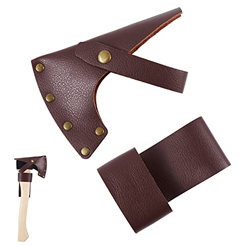 Brynnl - Funda para Hacha con Presilla para cinturón, Funda de Cuero Ajustable para Hacha con Soporte para cinturón para Hacha de Martillo, Regalo de Trabajo al Aire Libre para Carpintero leñador