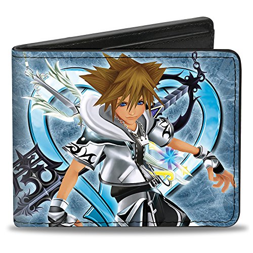 Buckle-Down Kingdom Hearts II Final Form Sora Pose/Logo/Keyblades Azules, Multicolor, tamaño estándar