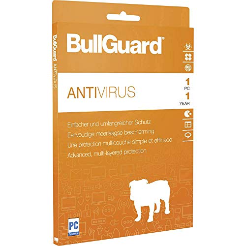 BullGuard AnitVirus 2019 versión Completa, 1 Licencia Windows Antivirus