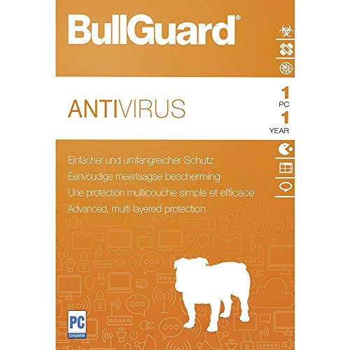 BullGuard AnitVirus 2019 versión Completa, 1 Licencia Windows Antivirus