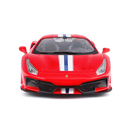 Burago-Tavitoys, 1/24 Ferrari Race& Play 488 Pista Vehículos de Juguete, Race Rojo 26026
