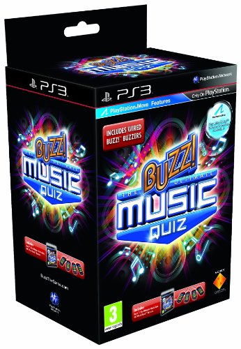 Buzz! The Ultimate Music Quiz with Buzzers (PS3) [Importación inglesa]