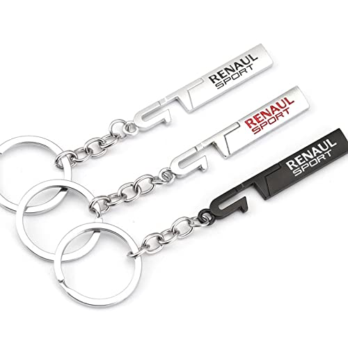 BYTT Llavero de coche Gt Sport Logo Llavero for Renault Clio Safrane Safrane Vel Satis Arkana Laguna Talisman Koleos Sandero Logan Megane (Color Name : Red)