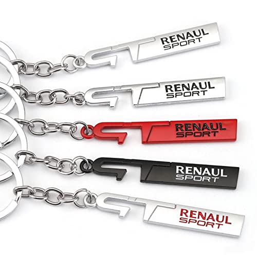 BYTT Llavero de coche Gt Sport Logo Llavero for Renault Clio Safrane Safrane Vel Satis Arkana Laguna Talisman Koleos Sandero Logan Megane (Color Name : Red)