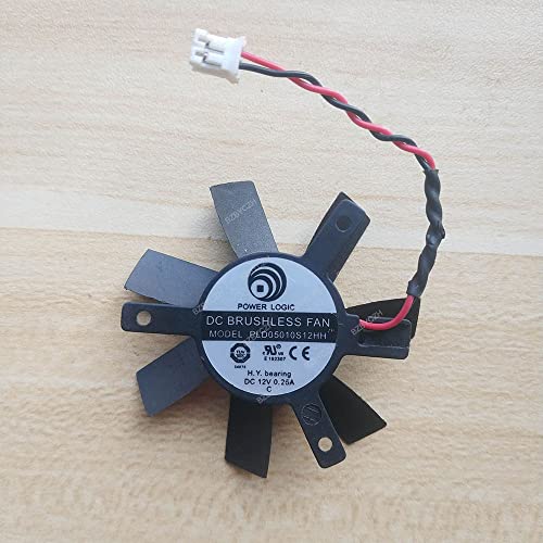 BZBYCZH Ventilador Compatible para POWER LOGIC PLD05010S12HH 45mm Ventilador For ATI FIRE HD 6450 VGA Video Card