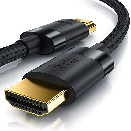 Cable HDMI de 1,5 m, 8 K, 2.1 a 8 K, 60 Hz, 4 K a 120 Hz, DSC, HDTV 7680 x 4320, UHD II, HDMI 2.1, 2.0a, 2.0b, 3D, cable HDMI Ethernet, HDR, ARC, compatible con Blu Ray, PS4, PS5, Xbox Series X