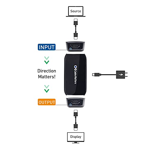 Cable Matters Repetidor HDMI 2.1 Activo (Cambiador de género HDMI Hembra Hembra, Adaptador HDMI 2.1, Conector HDMI 8K) con HDR para PS5, Xbox Series X/S, RTX3080/3090, RX 6800/6900, Apple TV y más