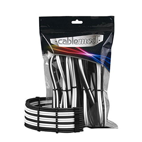 CableMod PRO Kit de extensión de cable ModMesh - schwarz/weiß