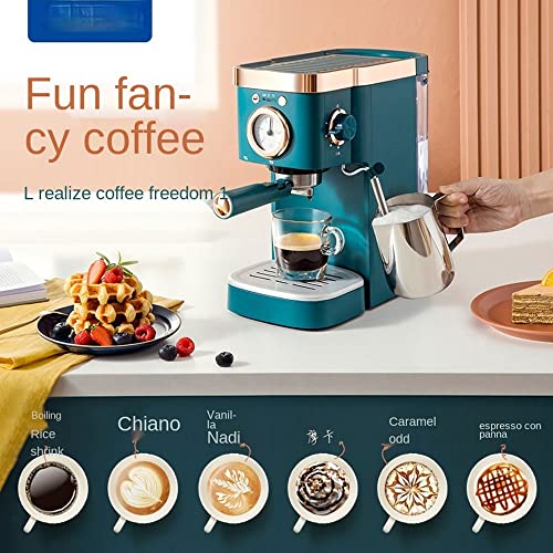 Cafetera Espuma De Leche Vapor Italiana Semiautomática For El Hogar Pequeño 20bar Extracción Espresso Y Capuchino Con Una Tecla 1.2L, 160 × 383 311 Mm Maquina Cafe