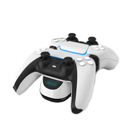 CAICAIL Accesorios PS5 Controlador Dual Sense Cargador Docking Dual USB Carga Rápida Docking Station Accesorios con Luz LED para PS5 Playstation 5 Controller