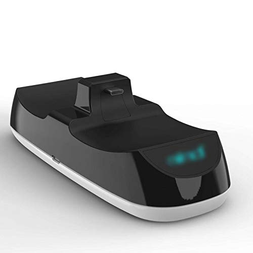 CAICAIL Accesorios PS5 Controlador Dual Sense Cargador Docking Dual USB Carga Rápida Docking Station Accesorios con Luz LED para PS5 Playstation 5 Controller