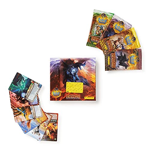 Caja DE 50 Sobres Fantasy Riders 3-El Resurgir de los Dragones - Juegos de Cartas Coleccionables
