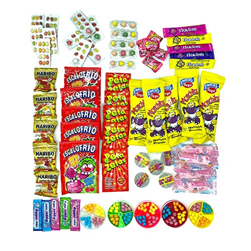 Caja de Dulces Años 80s y 90s. Regalo de Cumpleaños, Navidad, Aniversario, Fiesta para Niños y Mayores.