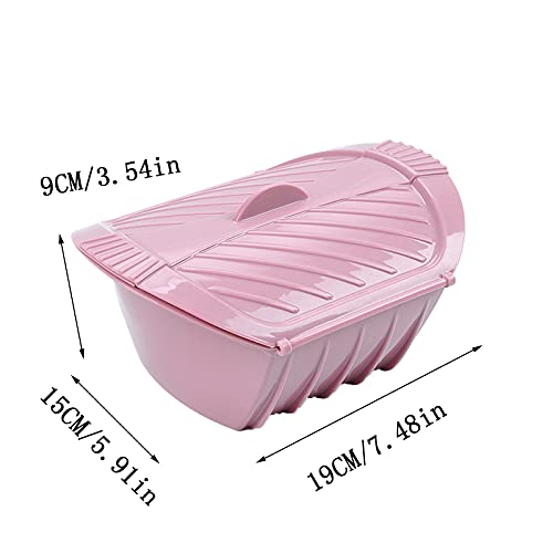 Caja de silicona para verduras al vapor con tapa para microondas y almacenamiento de alimentos reutilizable (B)