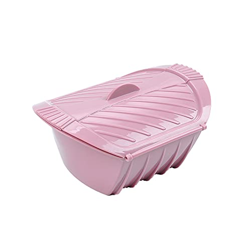 Caja de silicona para verduras al vapor con tapa para microondas y almacenamiento de alimentos reutilizable (B)