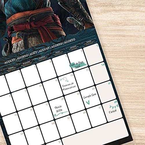 Calendario Assassins Creed 2022 incluye póster de regalo - Calendario 2022 pared │ Calendario anual 2022 pared - Calendario mensual - Producto con licencia oficial