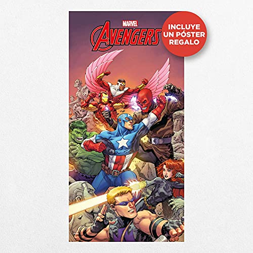 Calendario Los Vengadores 2022 incluye póster de regalo - Calendario Marvel - Calendario 2022 pared │ Calendario anual 2022 pared - Calendario mensual - Producto con licencia oficial