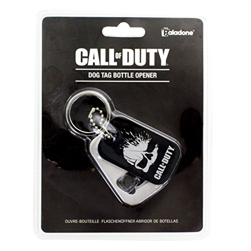 Call of Duty Dog Tag abrebotellas, Acero Inoxidable, Multi, 1 x 3 x 3 cm