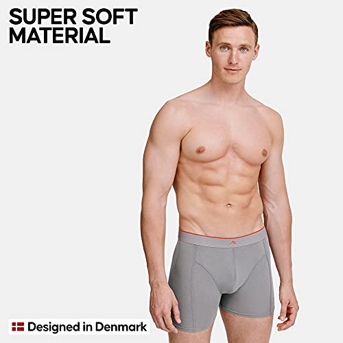 Calzoncillos Boxer de Bambú para Hombre, Pack de 3, Ropa Interior Antibacteriana y Ultra Suave, Ajustados, Comodidad Superior, Negro, Blanco, Gris, Multipack (1x Negro, 1x Blanco, 1x Gris), XX-Large