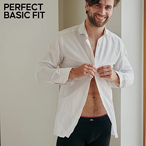 Calzoncillos Boxer de Bambú para Hombre, Pack de 3, Ropa Interior Antibacteriana y Ultra Suave, Ajustados, Comodidad Superior, Negro, Blanco, Gris, Multipack (1x Negro, 1x Blanco, 1x Gris), XX-Large