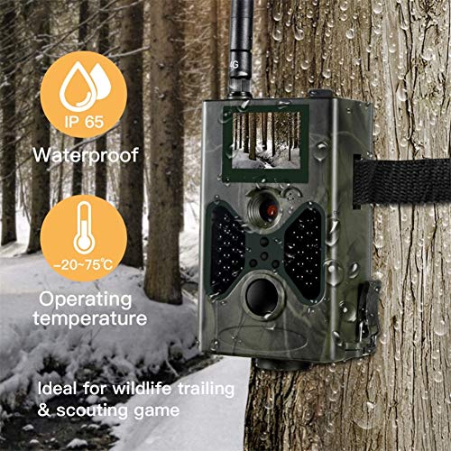 Cámara animal Cámara de caza Trail Wildlife Camera Game Cameras 4G Trail Camera Caza Cámara 16MP 1080P SMTP SMS Visión Nocturna Juego Trail Cameras Photo Trap Game Cameras Vigilancia de seguridad