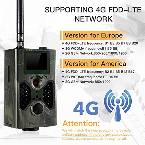 Cámara animal Cámara de caza Trail Wildlife Camera Game Cameras 4G Trail Camera Caza Cámara 16MP 1080P SMTP SMS Visión Nocturna Juego Trail Cameras Photo Trap Game Cameras Vigilancia de seguridad