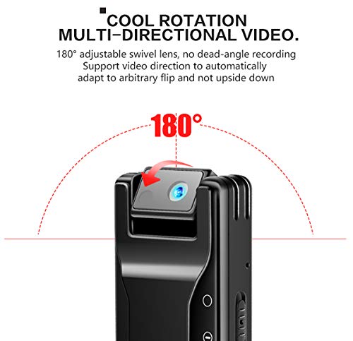 Cámaras Espía Portátiles Ocultas WiFi - Función De Detección De Movimiento De Visión Nocturna Automática Mini Full HD 1080P 180 ° IP Cámara De Vigilancia De Seguridad Inalámbrica Giratoria